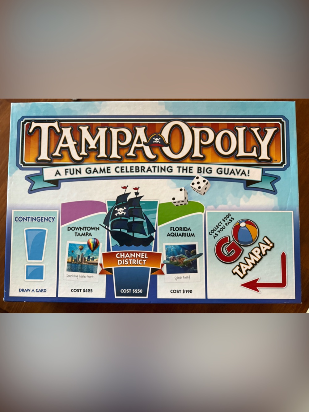 Board Game - Tampa Edition - Blue/Teal Artwork